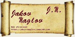 Jakov Maglov vizit kartica